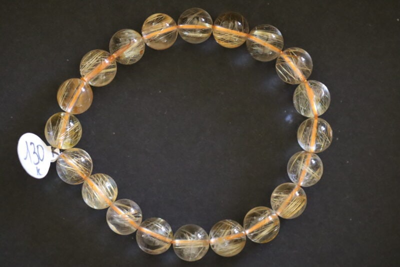 Bracelet Quartz Rutile gemme