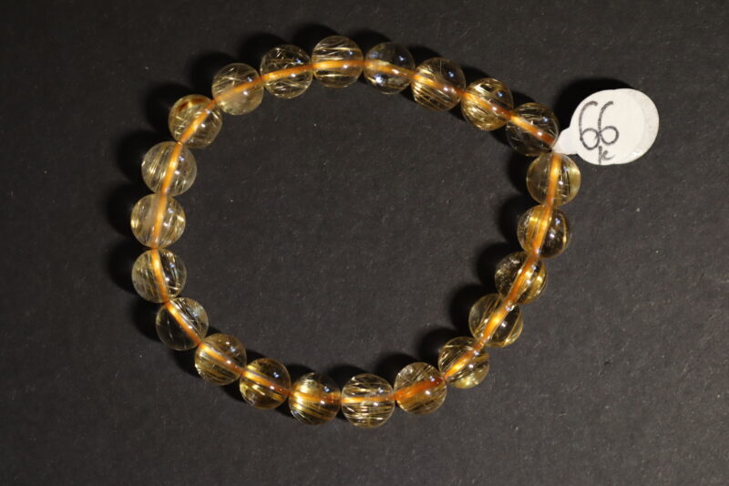 Bracelet Quartz Rutile 8mm