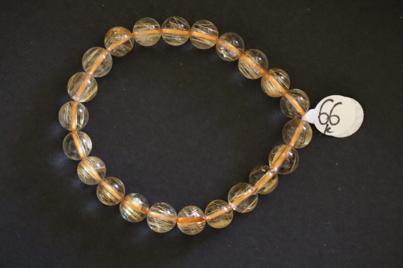 Bracelet Quartz Rutile 8mm