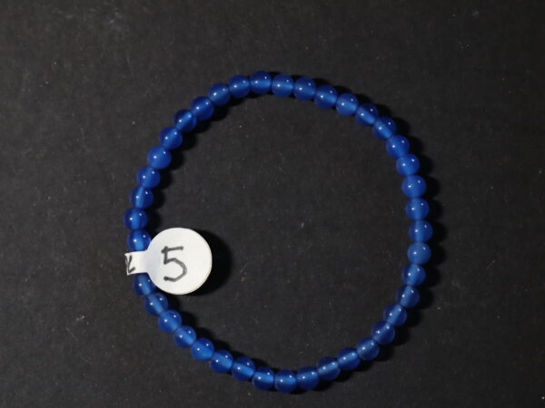 Bracelet agate bleue 4mm