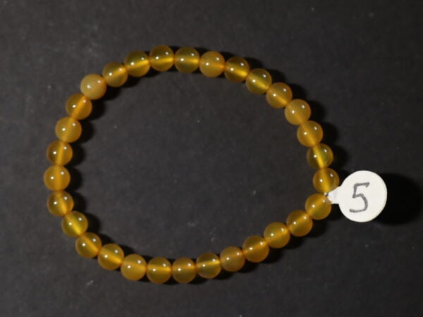 Bracelet Agate jaune 6mm