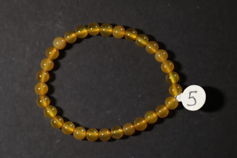 Bracelet Agate jaune 6mm