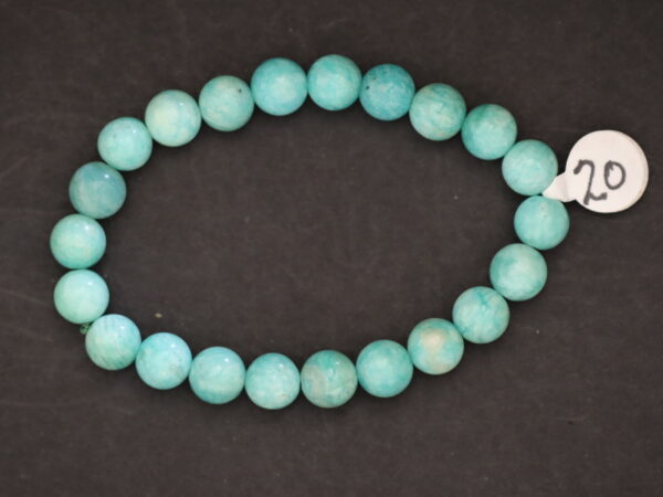 Bracelet Amazonite Pérou 8mm