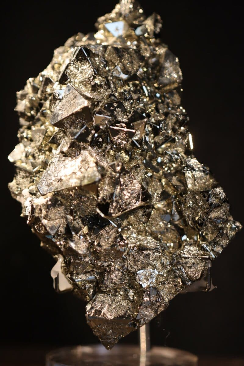 Pyrite octaèdre plaque