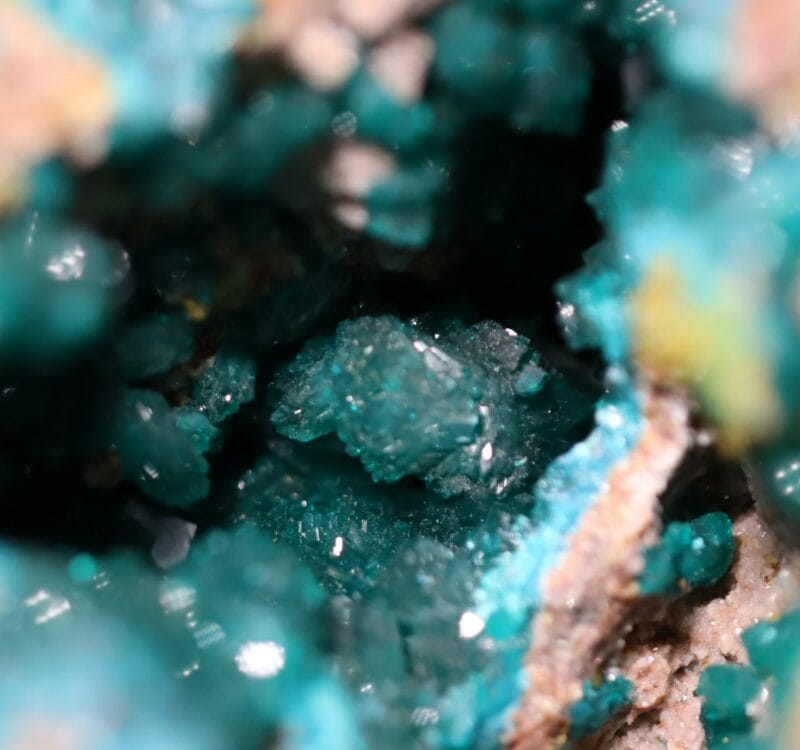 Dioptase géode