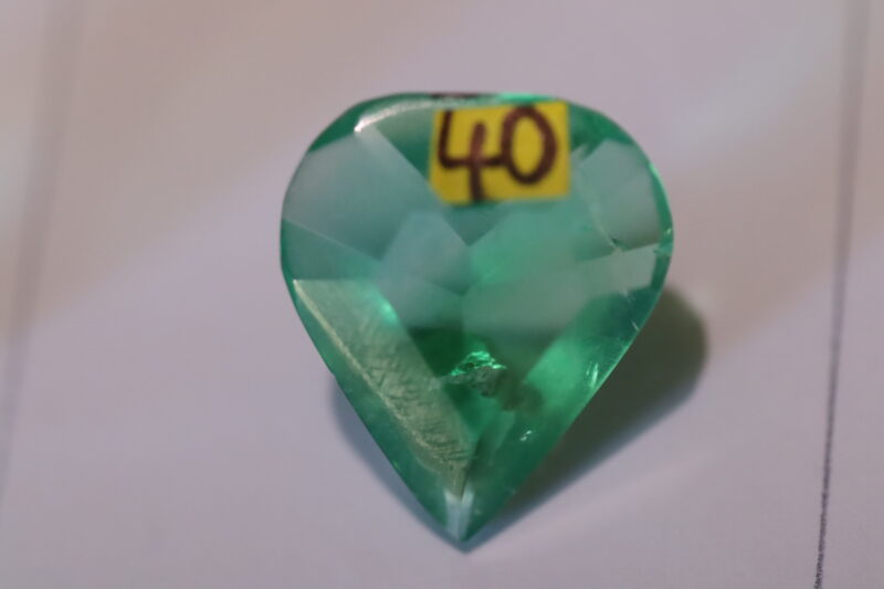 Fluorite verte facetée Pérou 1