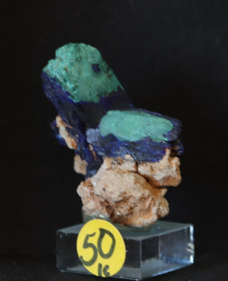 Malachite pseudomorphose azurite