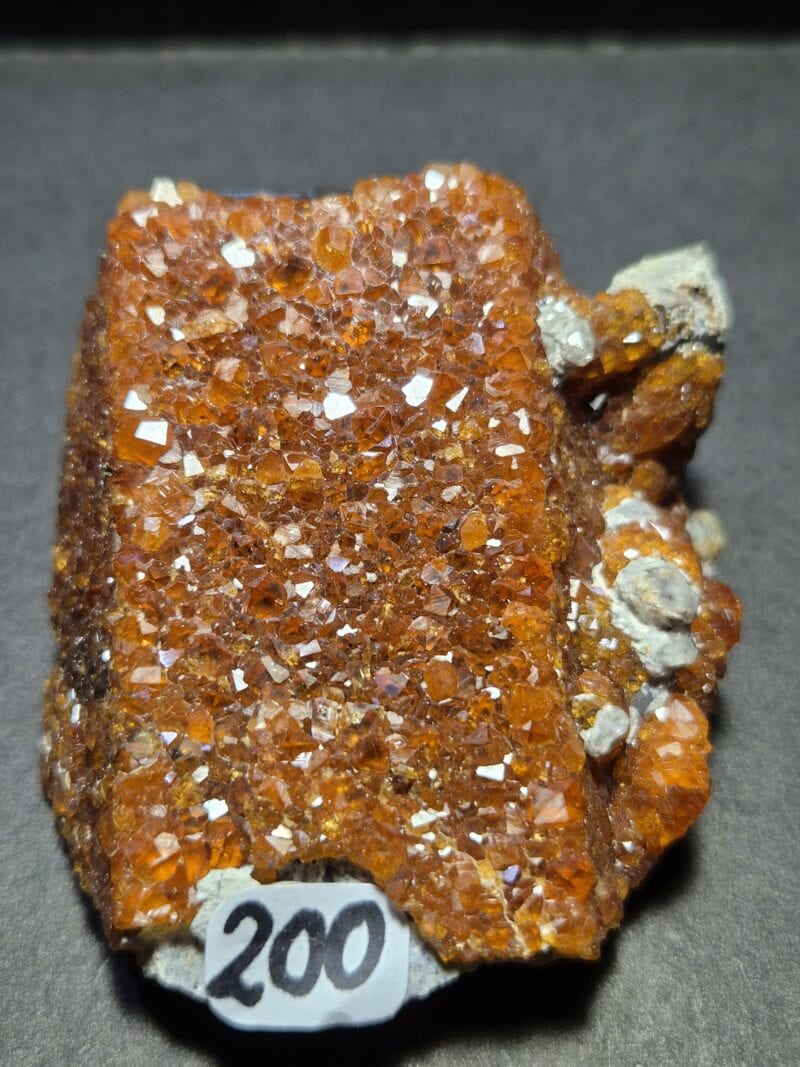 pessartite & quartz fumé