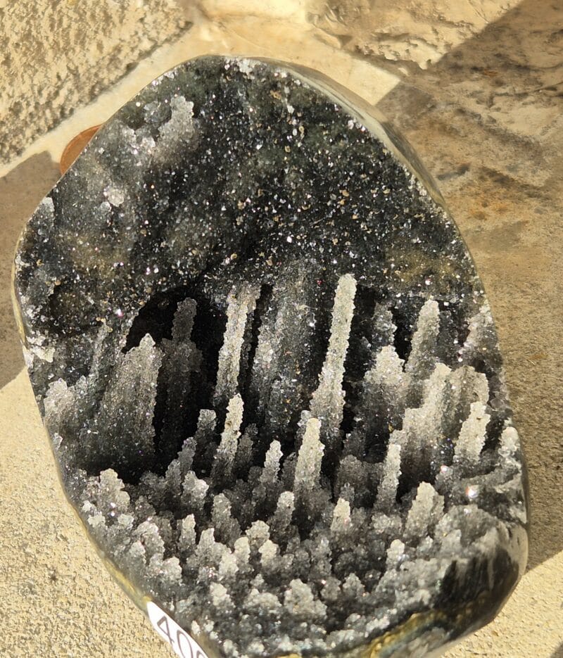 Géode stalactite quartz extra