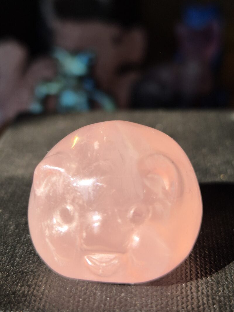 Cochon en Quartz Rose