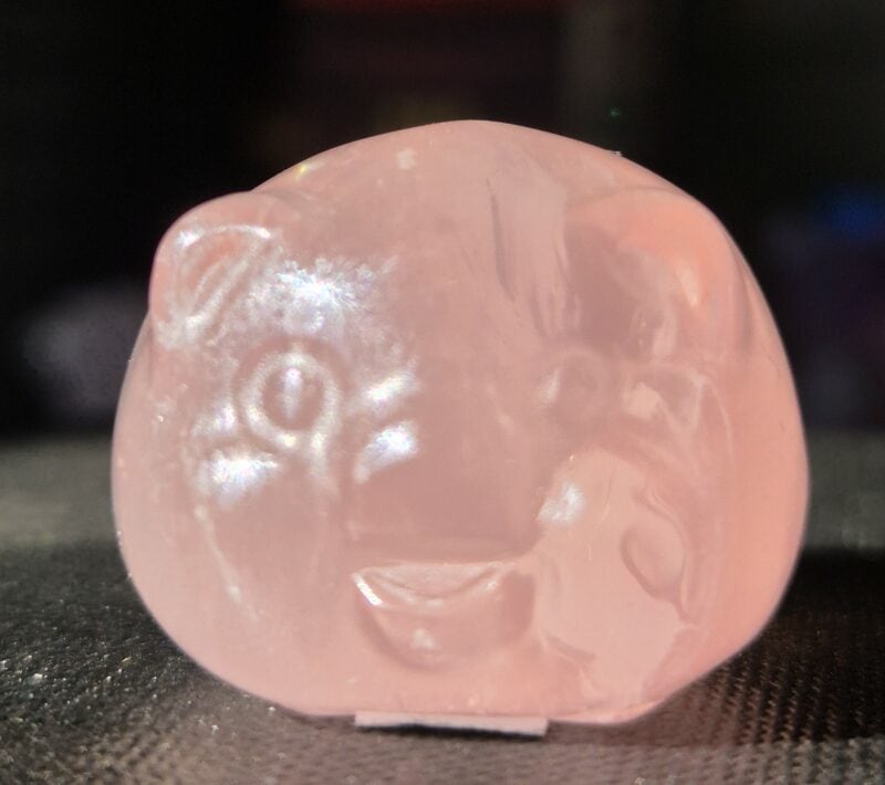 Cochon en Quartz Rose