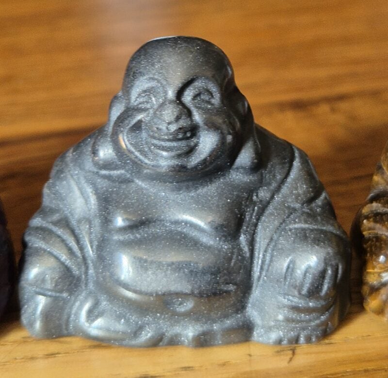 Boudha rieur hématite