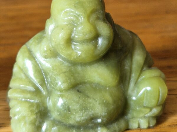 Boudha rieur jade vert