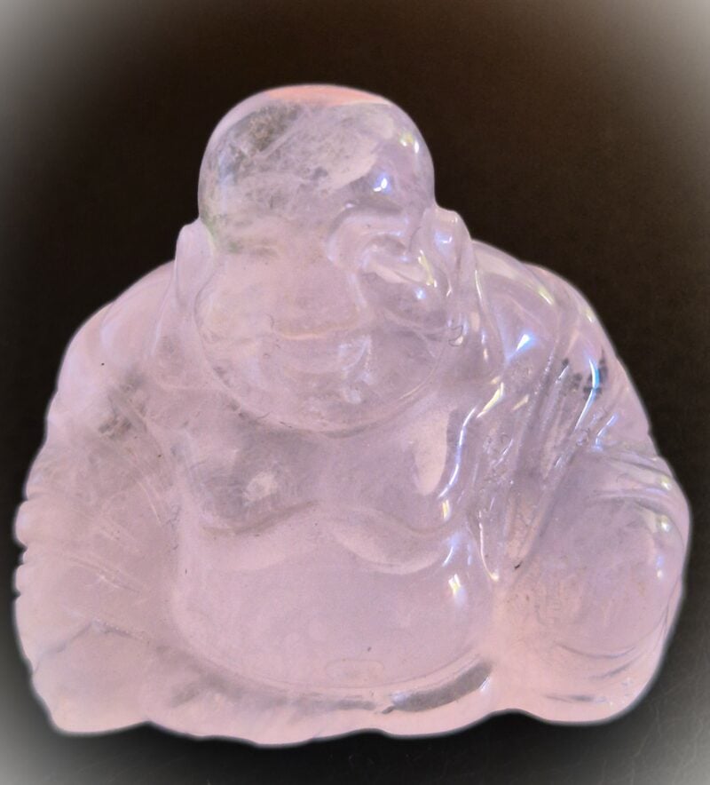 Boudha rieur quartz rose1