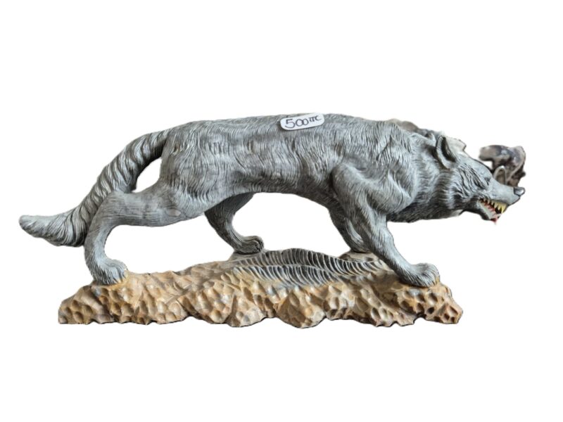 Loup sculpté