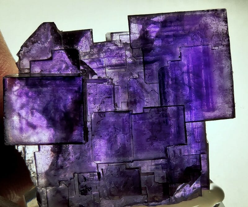 Fluorite violette Akesu mine