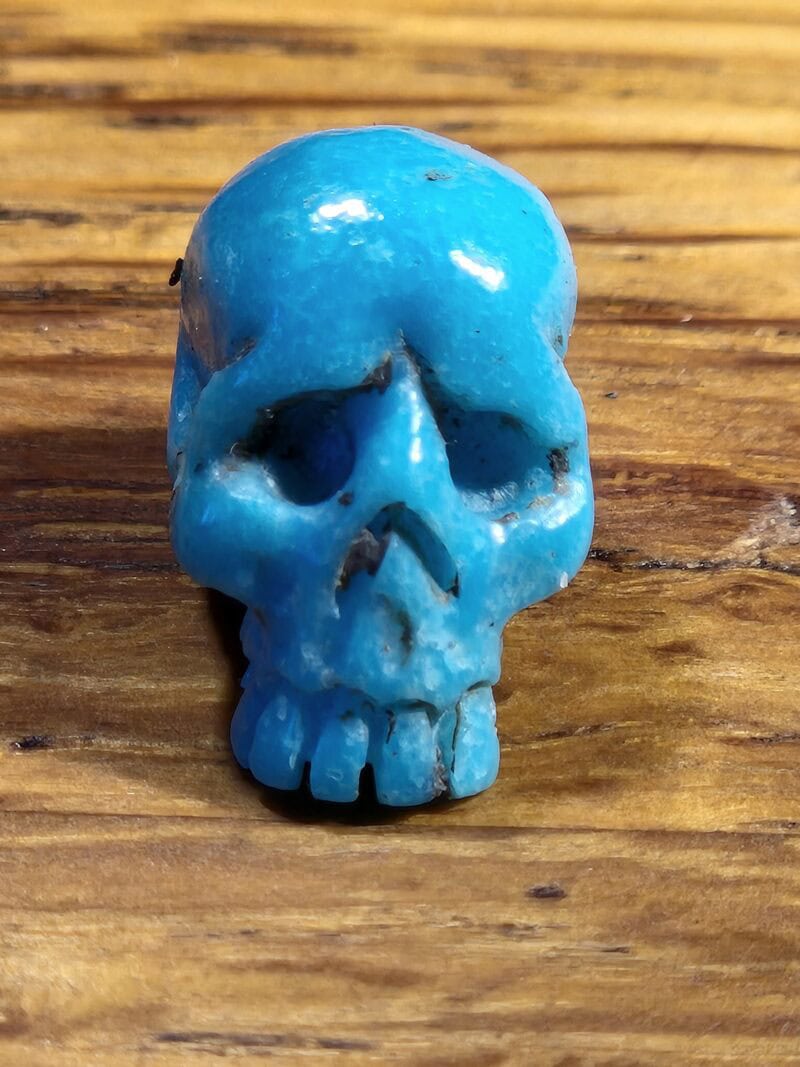 Crâne en Turquoise