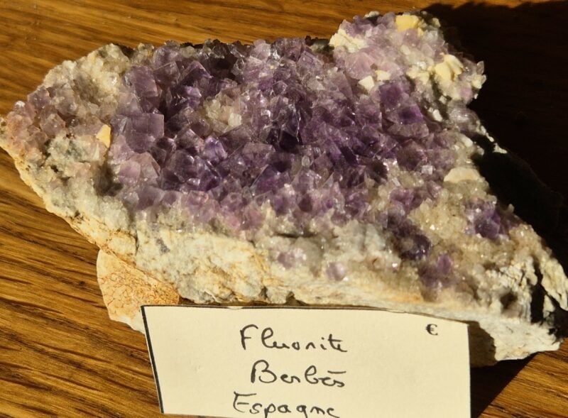 Fluorite Berbès bloc