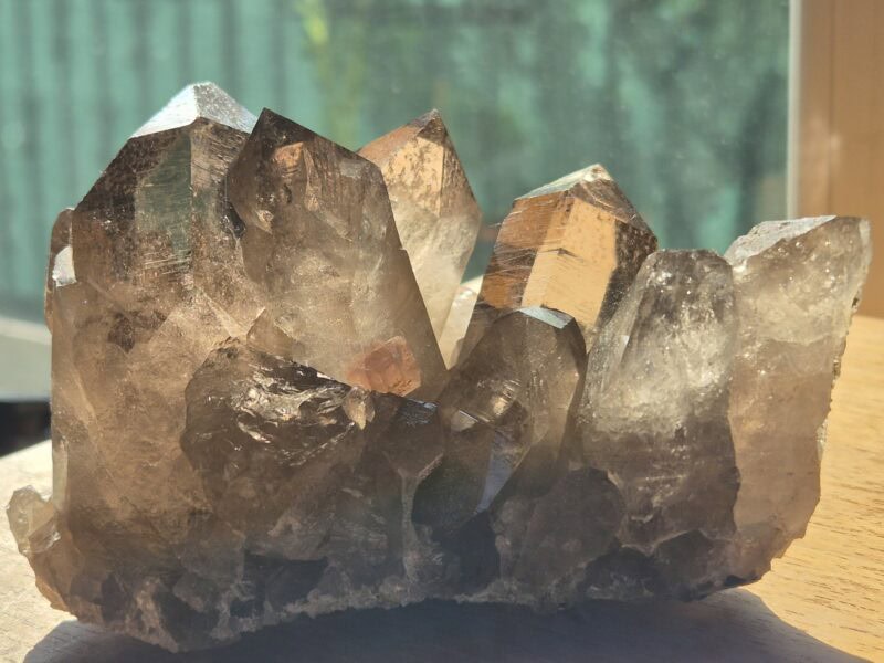 Fluorite rose quartz fumé Mont Blanc
