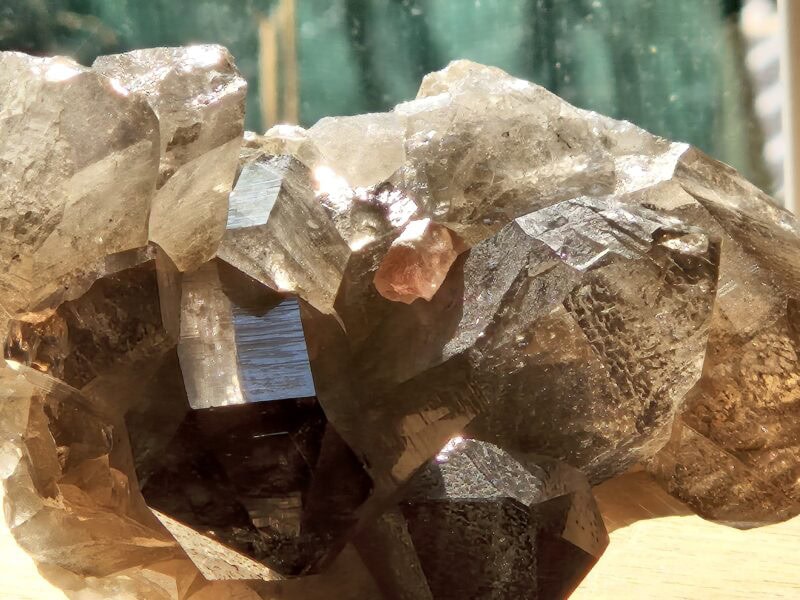 Fluorite rose quartz fumé Mont Blanc