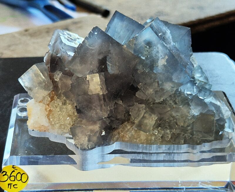 Fluorite cubique bleue Chine