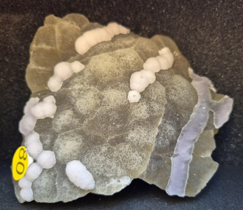 Fluorite botryoïdale verte et Calcite