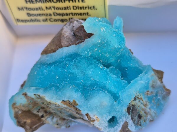 Hémimorphite bleue Congo