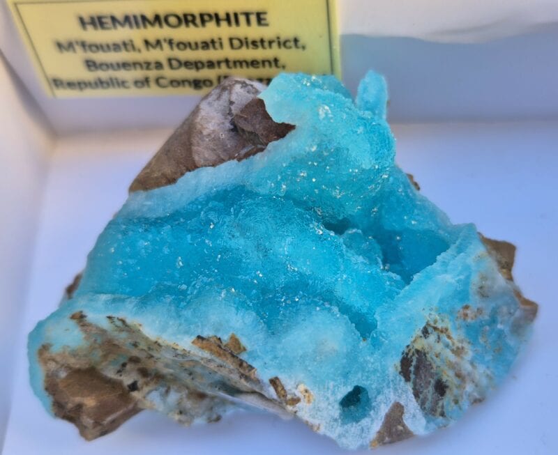 Hémimorphite bleue Congo