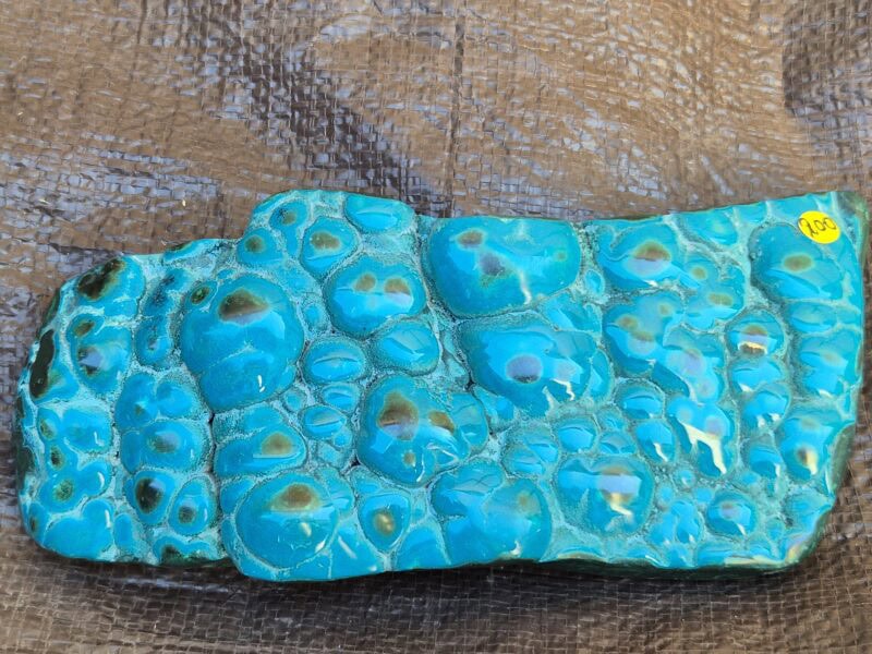 Chrysocolle Malachite polis