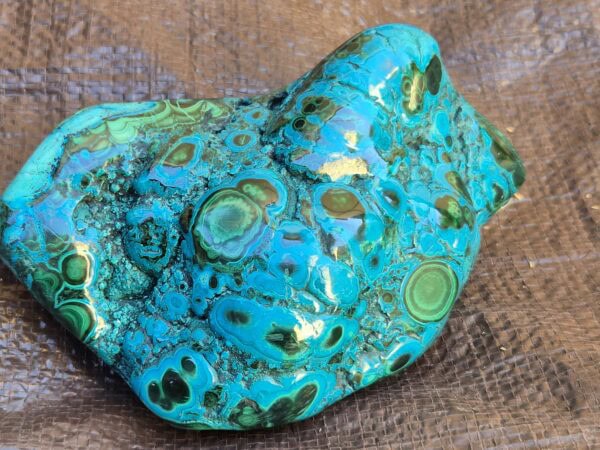 Chrysocolle Malachite galet poli