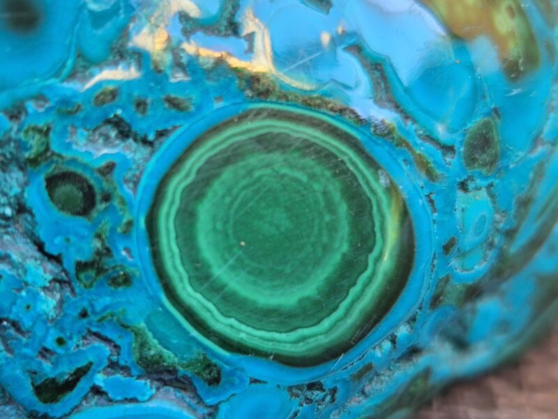 Chrysocolle Malachite galet poli