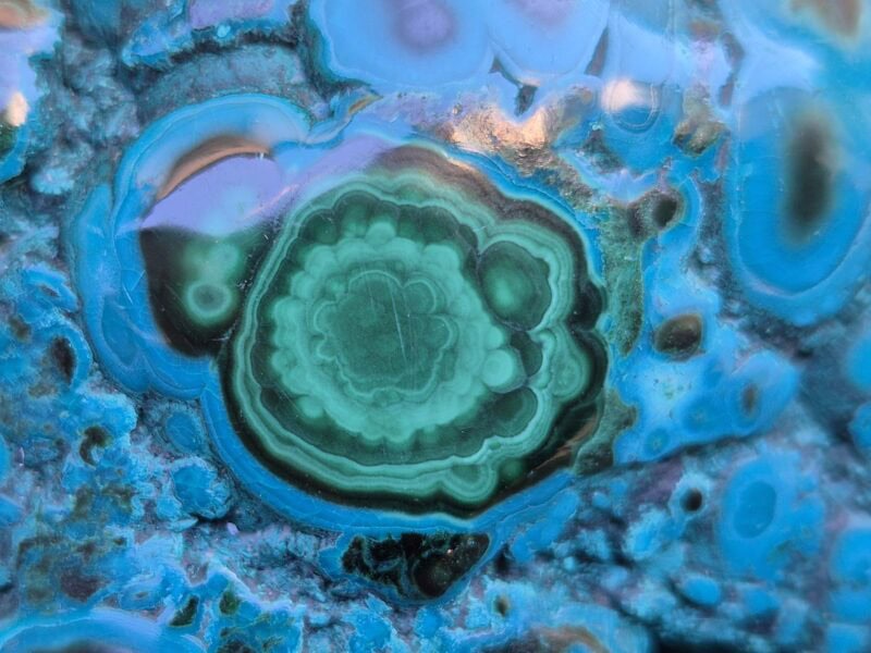 Chrysocolle Malachite galet poli