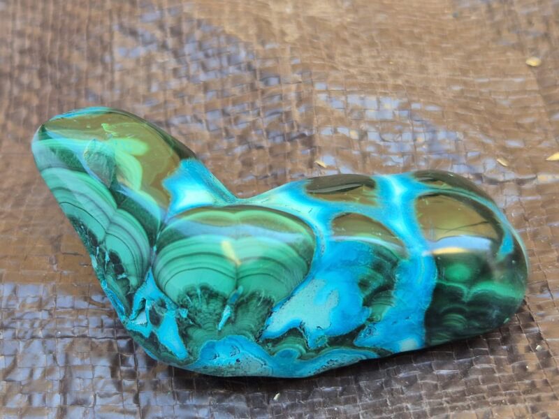 Chrysocolle Malachite galet Congo