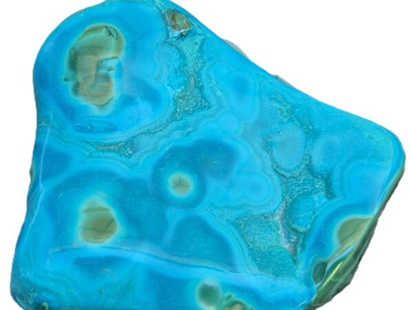 Malachite et Chrysocolle polis