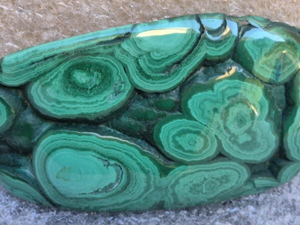 Malachite plaque polie