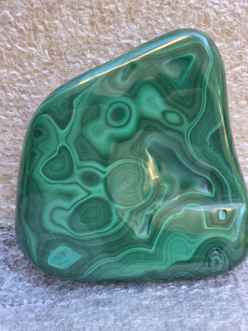 Malachite plaque polie