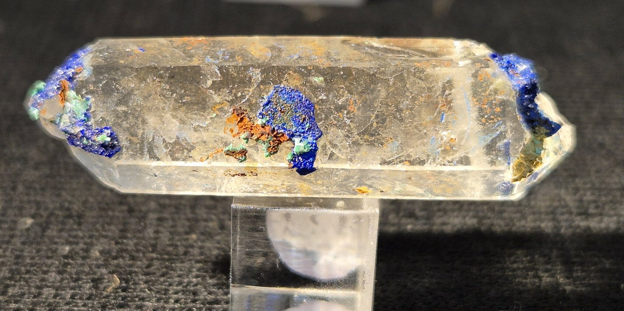 Azurite sur Quartz Oisans