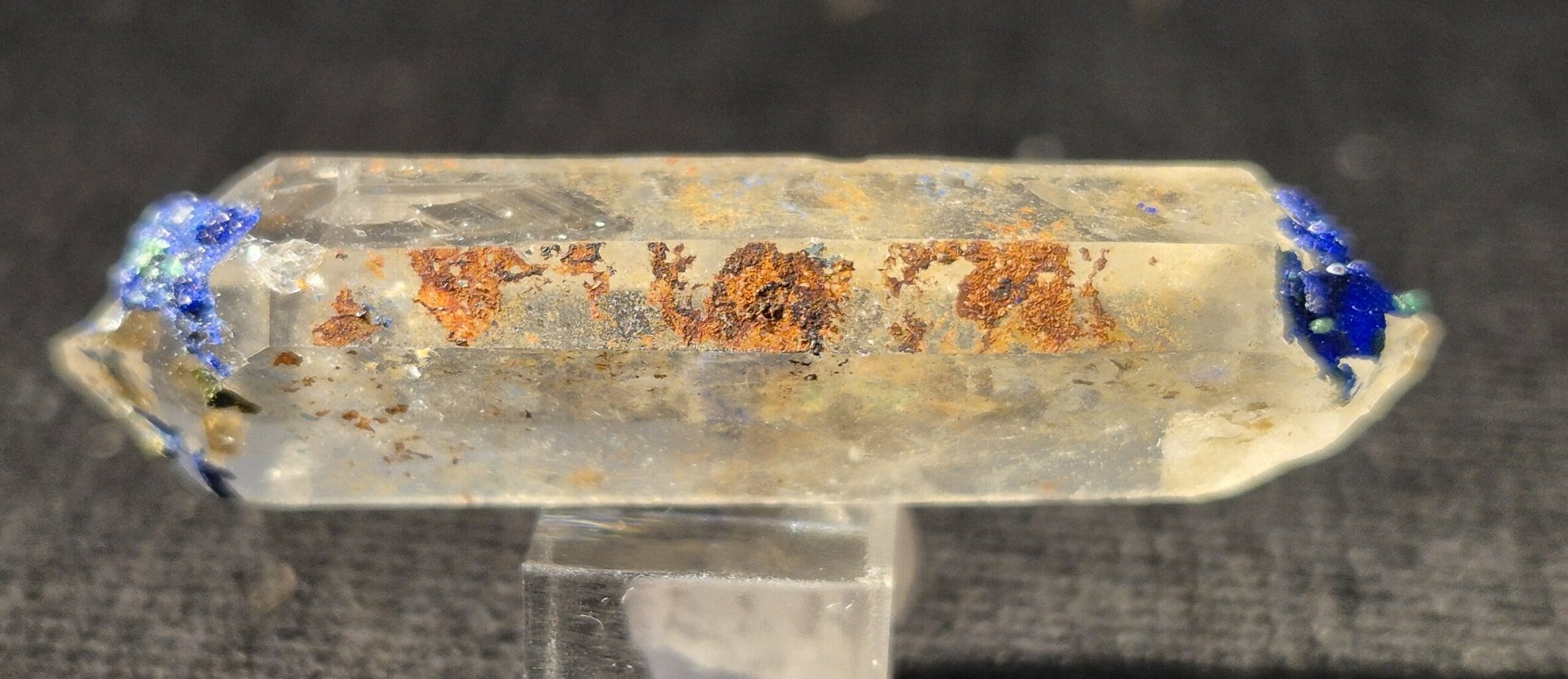 Azurite sur Quartz Oisans