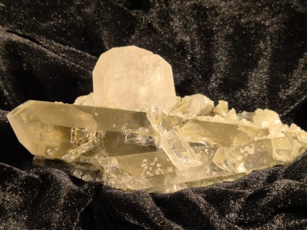 Quartz fantôme et Calcite rose