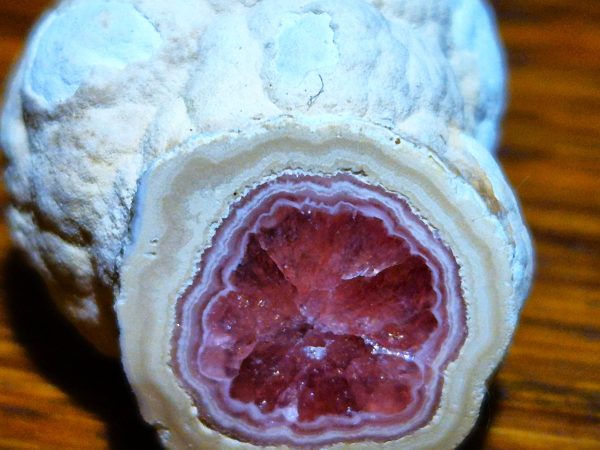 Rhodochrosite sciée polie