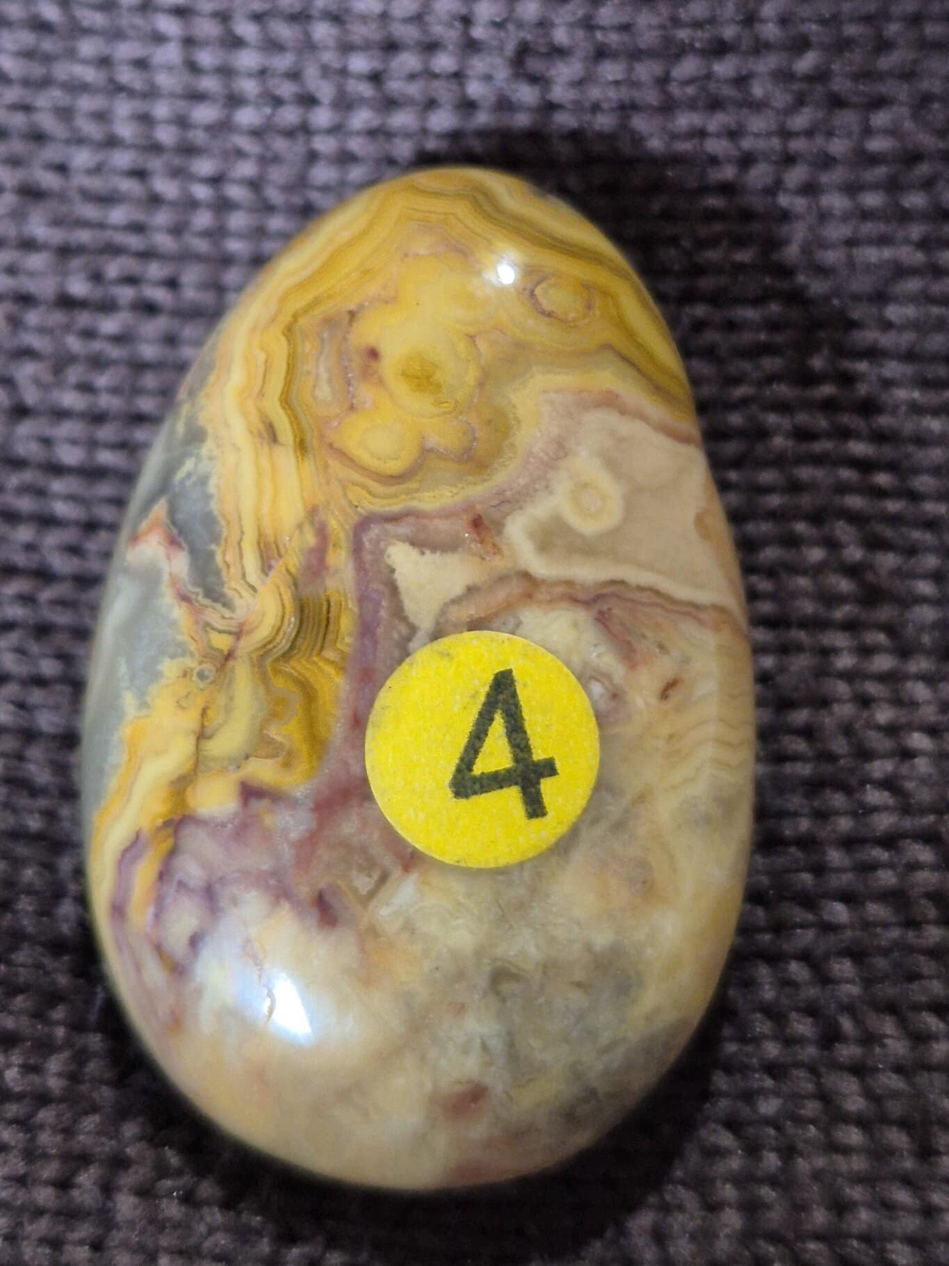 Agate Crazy Lace ocre