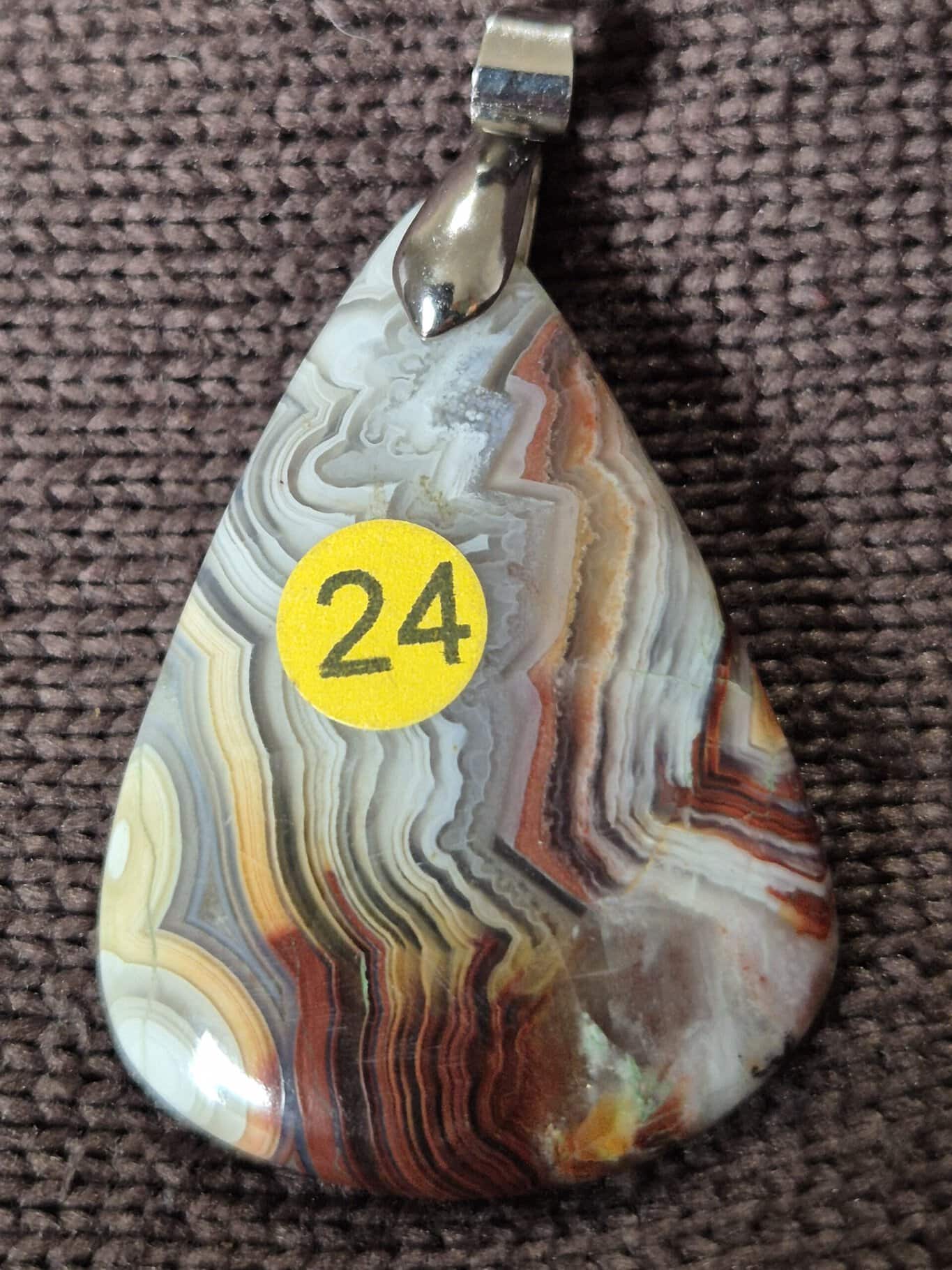 Agate Crazy Lace losange