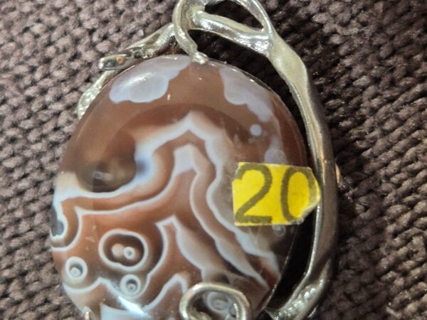 Agate Crazy Lace enchassée