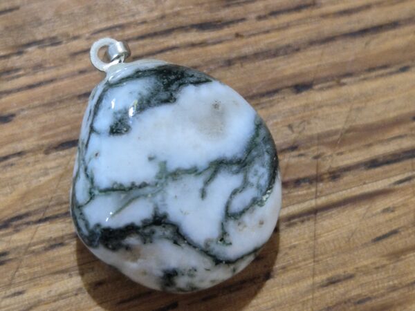 Agate Feuillage bélière