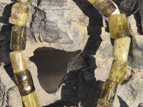 Bracelet Grenat vert tube