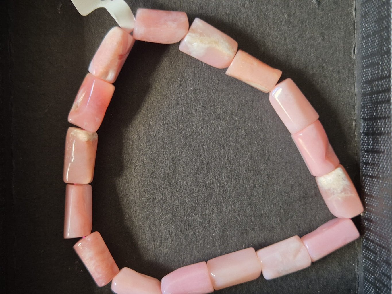 Bracelet Opale rose tubes