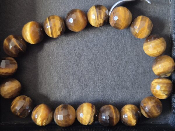 Bracelet Oeil de tigre facetté