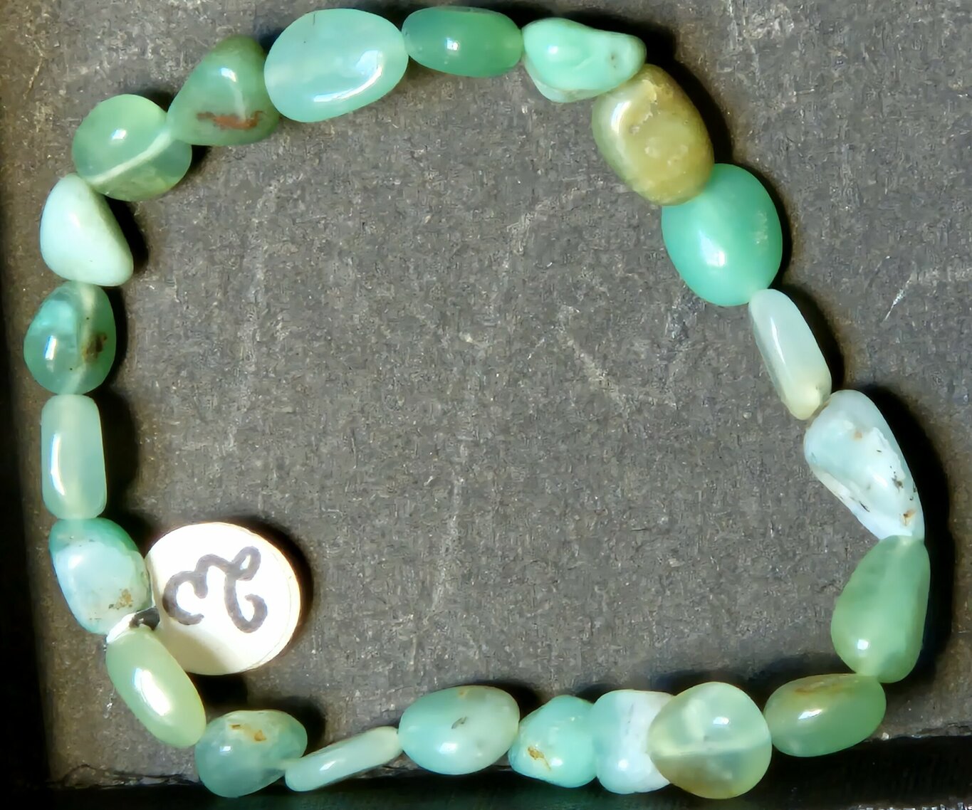 Bracelet Chrysoprase nugget