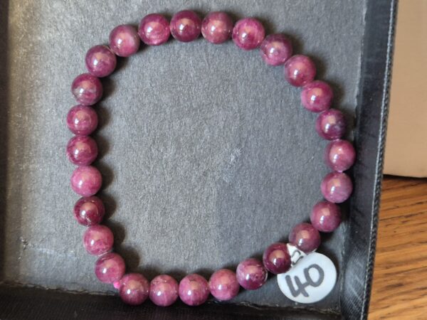 Bracelet Tourmaline Rubellite 6mm