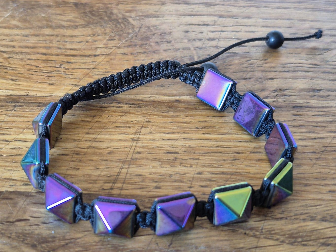 Bracelet Homme Pyramides Titane